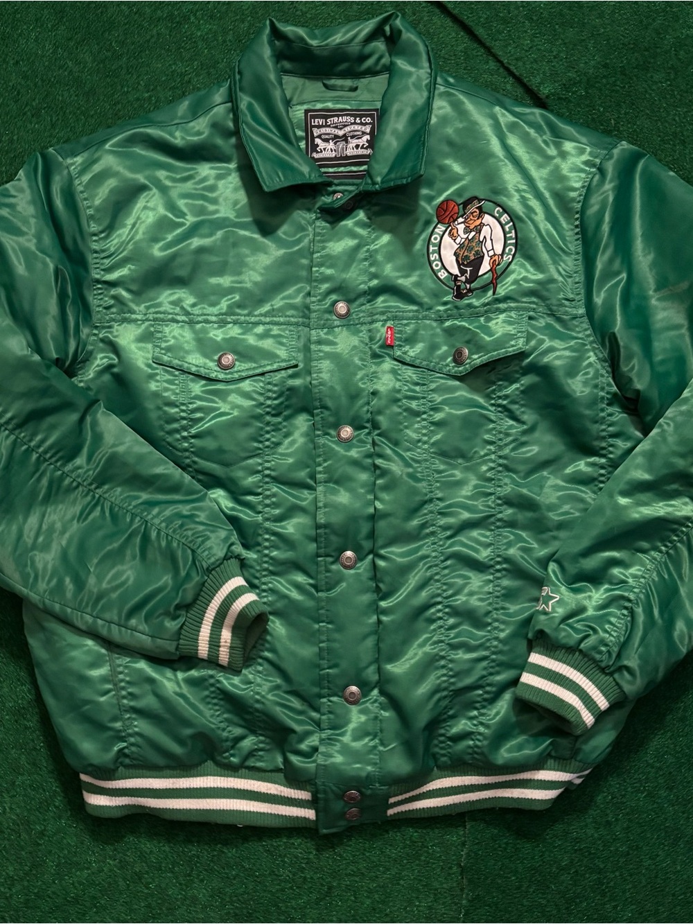 Boston Celtics Bomber Jacket Levi's x Starter Varsity Jacket